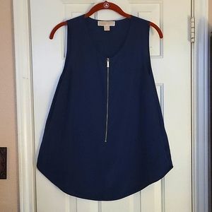 MICHAEL KORS Royal Bue Top, Sleeveless, Size L